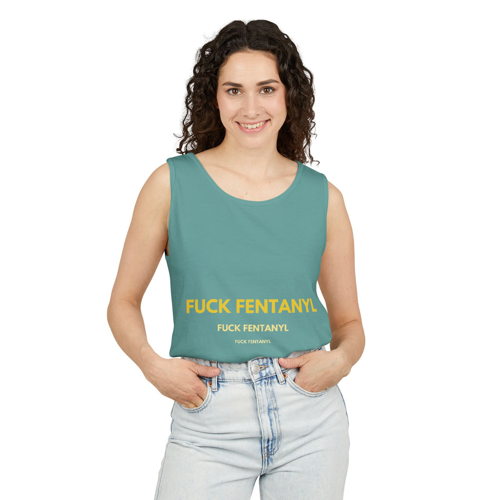 Anti-Fentanyl Tank Top — "FUCK FENTANYL" Graphic Recovery Awareness Tee