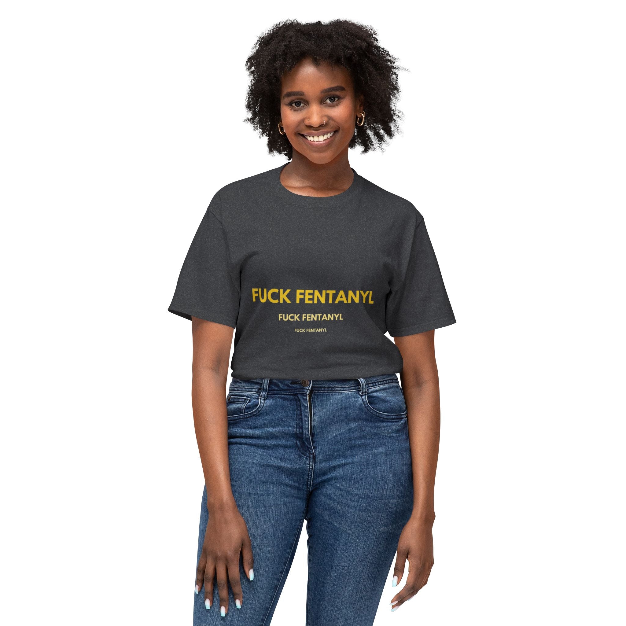 Anti-Fentanyl Protest T-Shirt — “FUCK FENTANYL” Bold Typography Tee