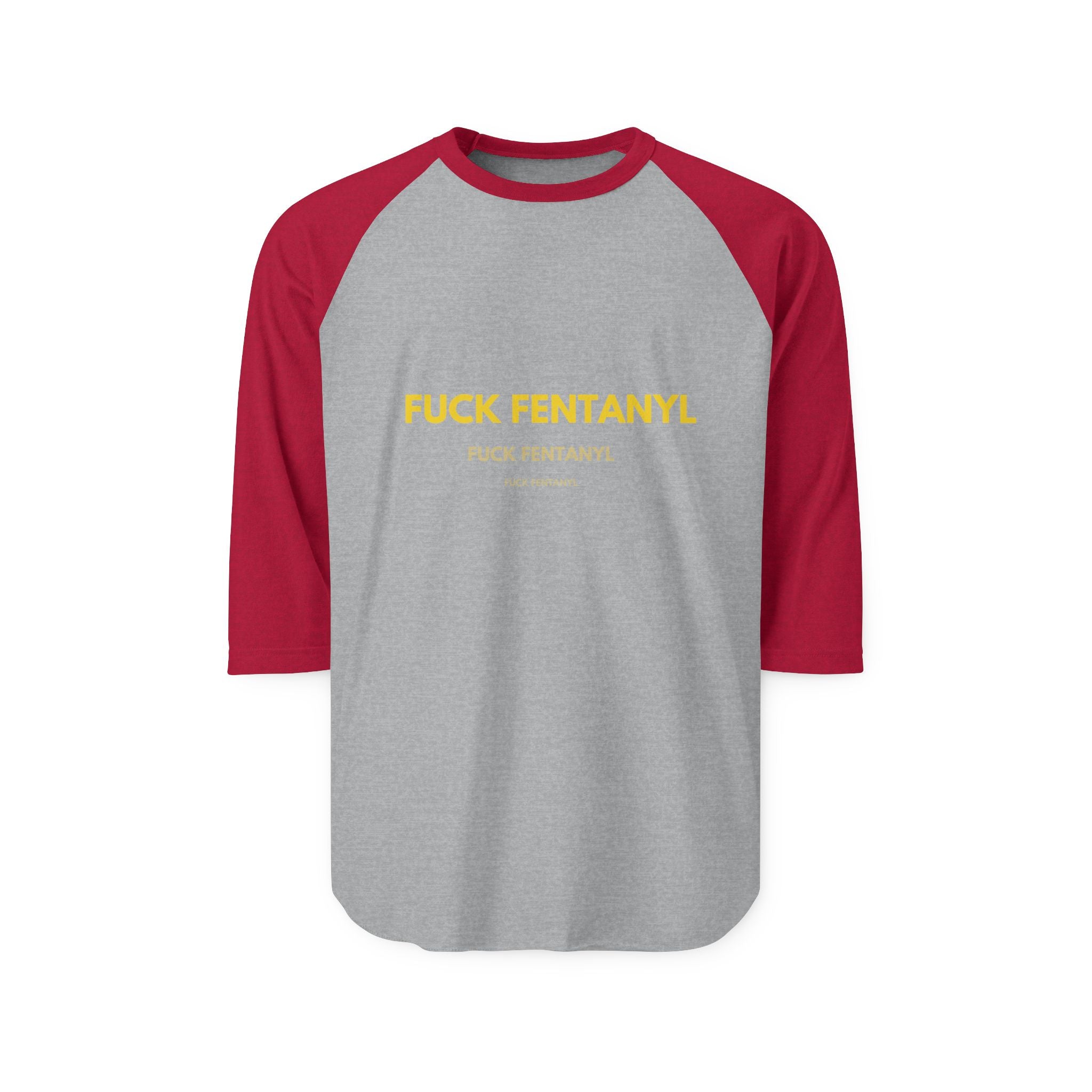 Raglan Shirt — F*ck Fentanyl Bold Awareness Tee