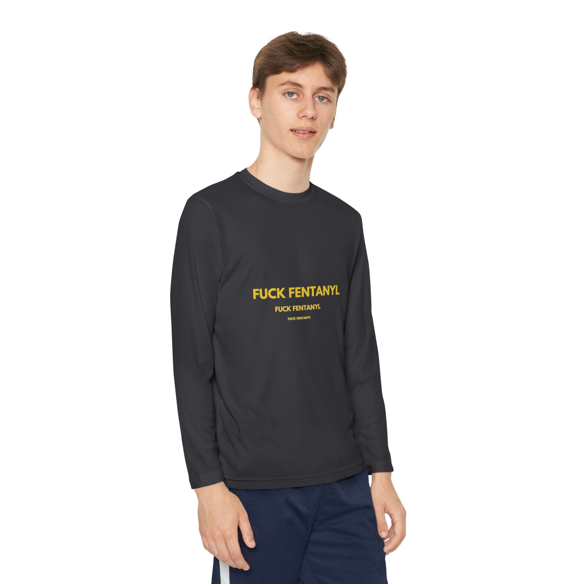 Youth Long Sleeve Tee — "F*** Fentanyl" Awareness Shirt