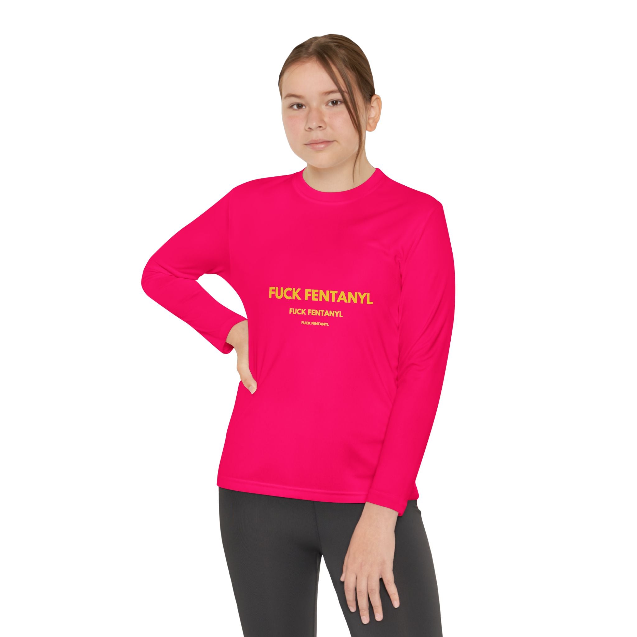 Youth Long Sleeve Tee — "F*** Fentanyl" Awareness Shirt