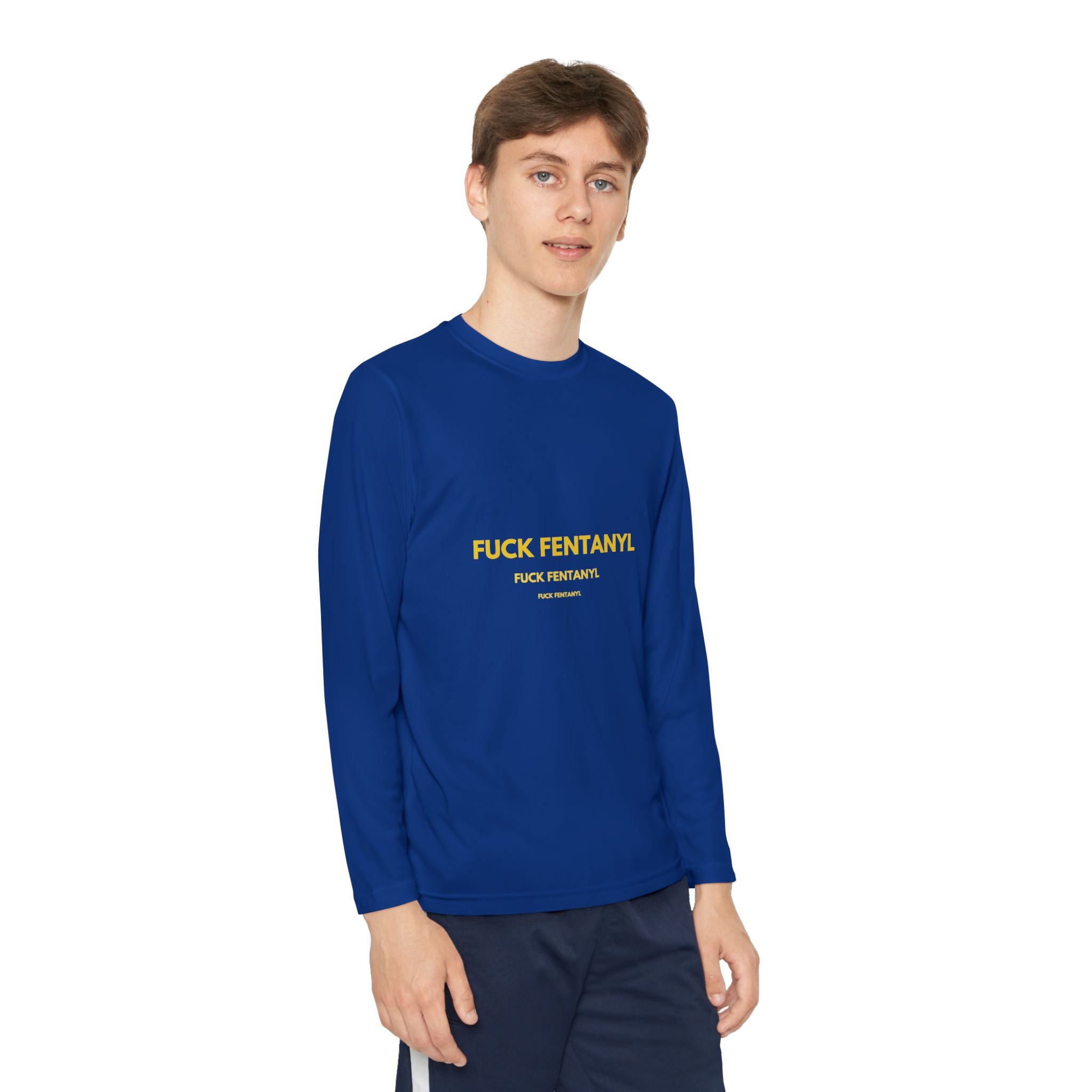 Youth Long Sleeve Tee — “F*** Fentanyl” Awareness Shirt