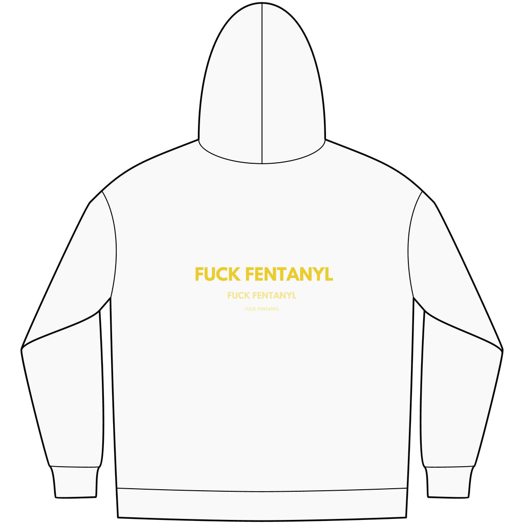 Fleece Hoodie — "FUCK FENTANYL" Awareness Back Print