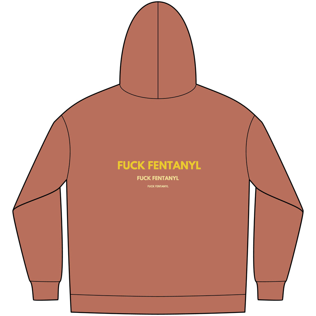 Fleece Hoodie — "FUCK FENTANYL" Awareness Back Print