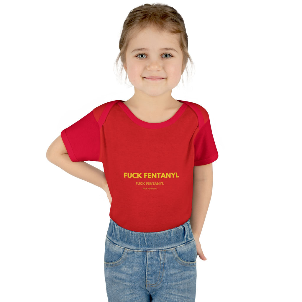 Infant Bodysuit — "F*** Fentanyl" Protest Baby Onesie