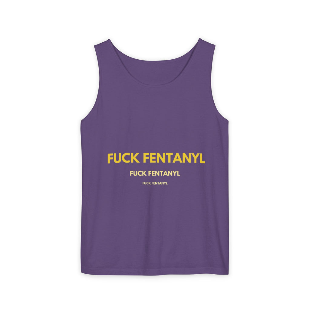 Anti-Fentanyl Tank Top — "FUCK FENTANYL" Graphic Recovery Awareness Tee