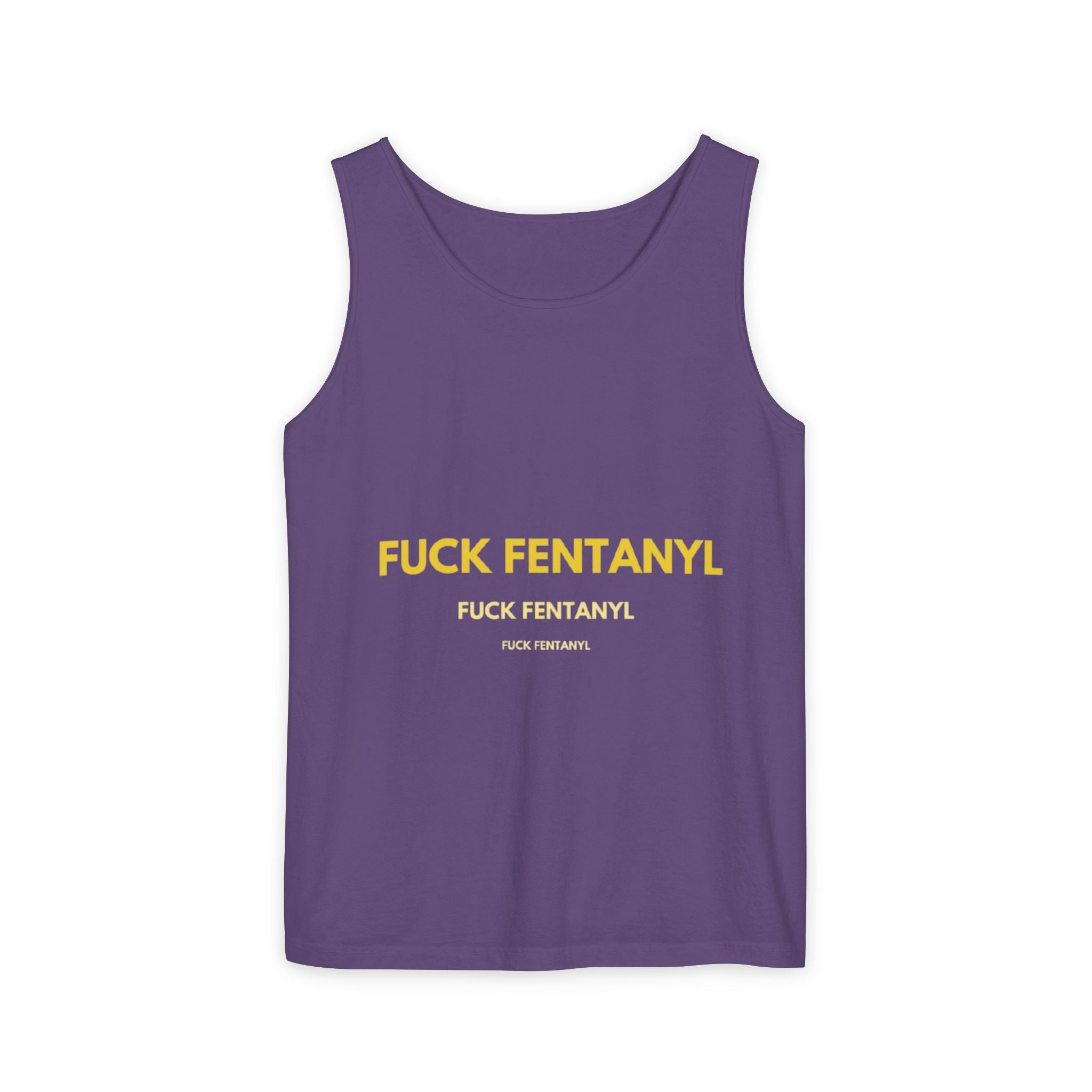 Anti-Fentanyl Tank Top — "FUCK FENTANYL" Graphic Recovery Awareness Tee