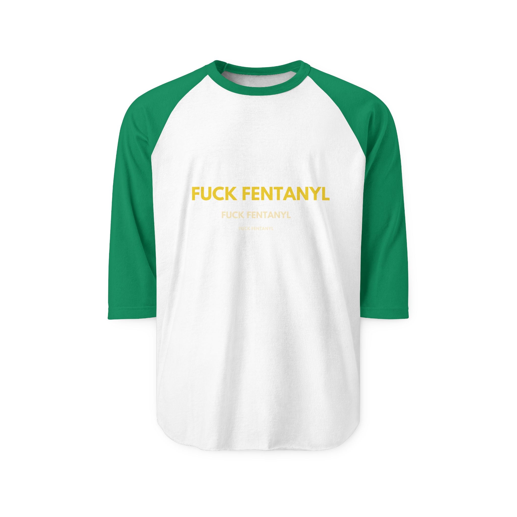 Raglan Shirt — F*ck Fentanyl Bold Awareness Tee