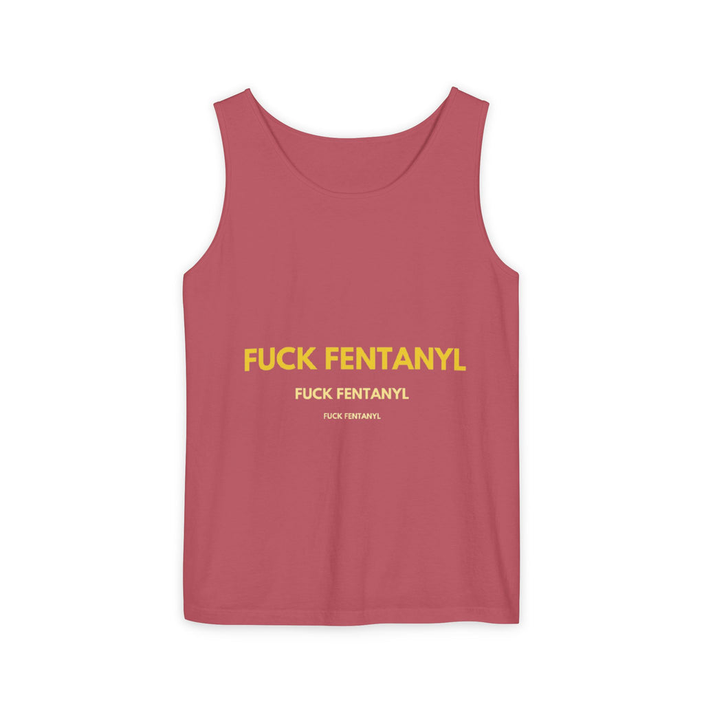 Anti-Fentanyl Tank Top — "FUCK FENTANYL" Graphic Recovery Awareness Tee