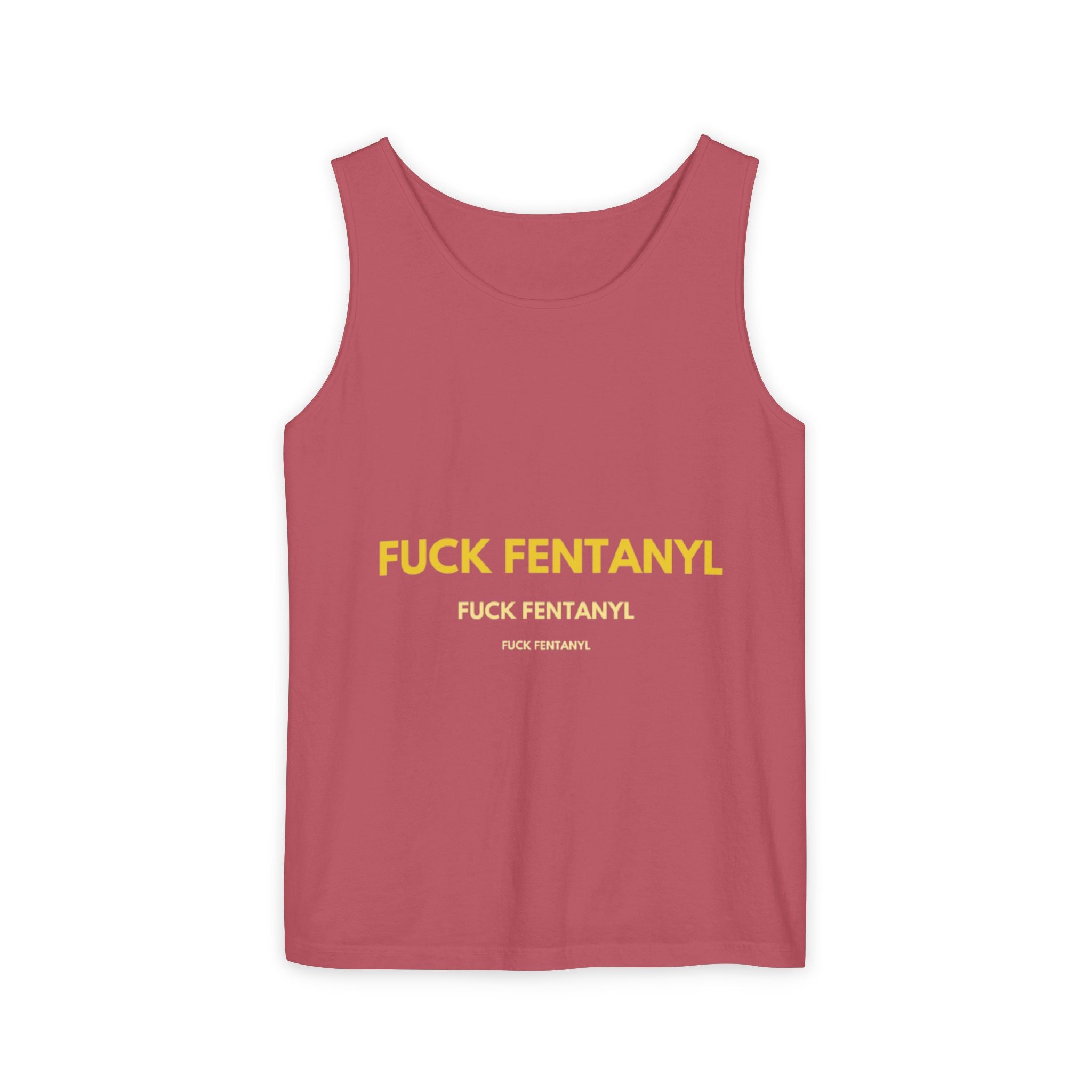 Anti-Fentanyl Tank Top — "FUCK FENTANYL" Graphic Recovery Awareness Tee
