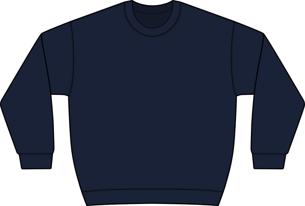 Graphic Crewneck Sweatshirt — “FUCK FENTANYL” Blue Text Awareness Pullover