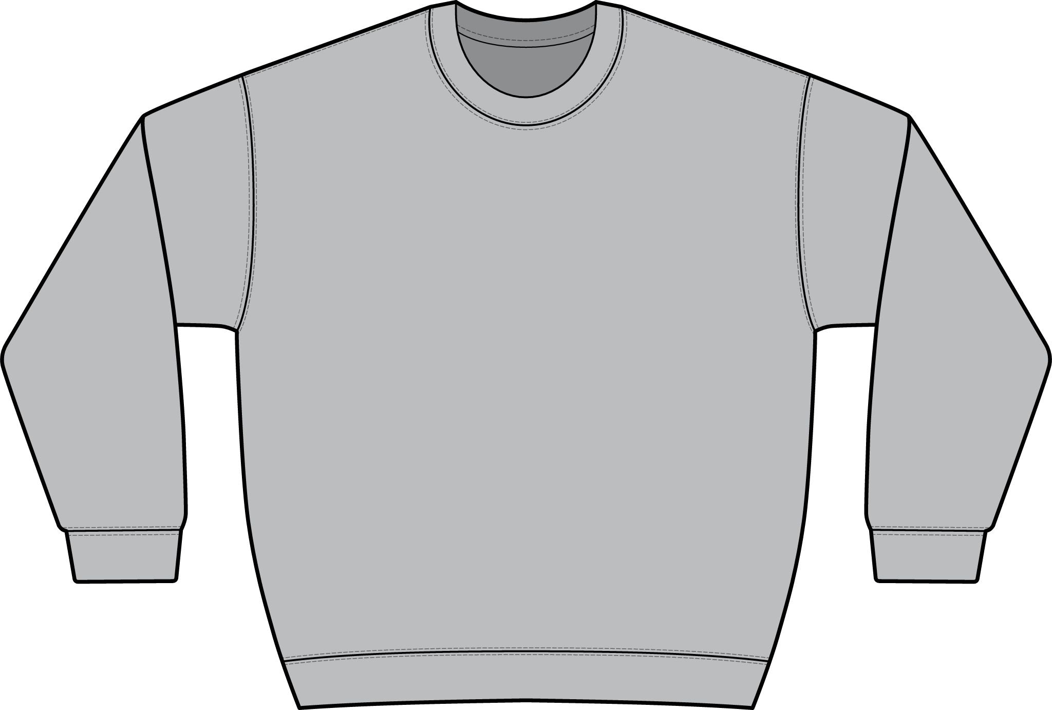 Graphic Crewneck Sweatshirt — “FUCK FENTANYL” Blue Text Awareness Pullover