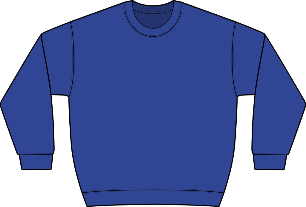 Graphic Crewneck Sweatshirt — “FUCK FENTANYL” Blue Text Awareness Pullover