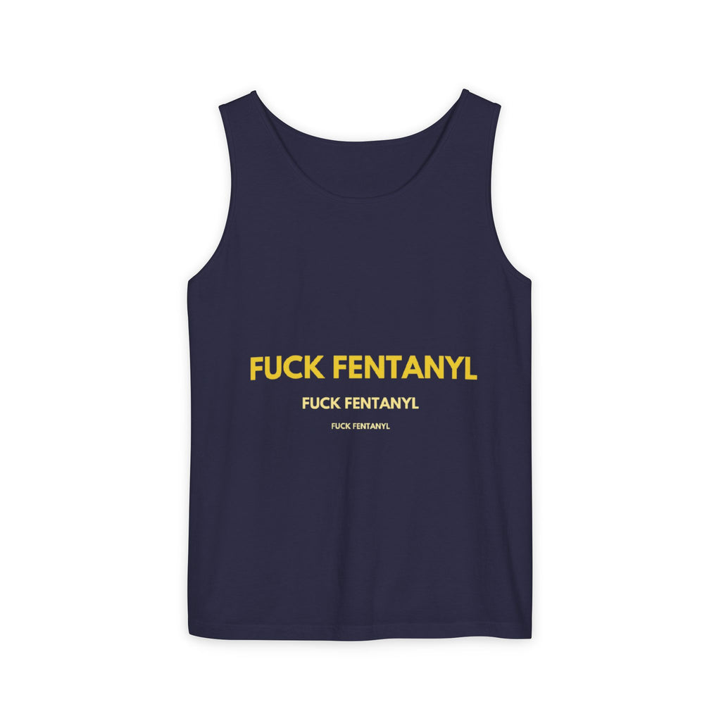 Anti-Fentanyl Tank Top — "FUCK FENTANYL" Graphic Recovery Awareness Tee