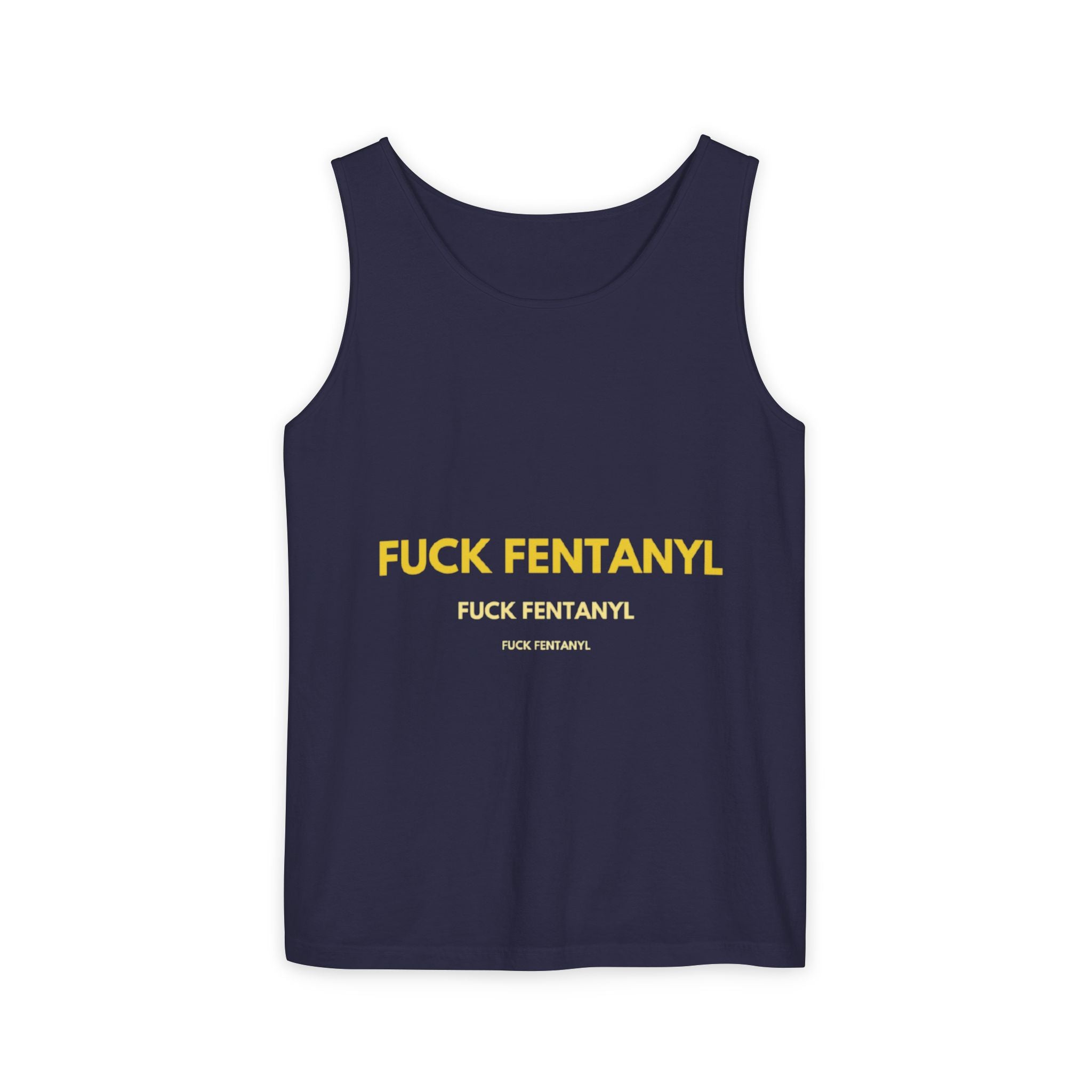 Anti-Fentanyl Tank Top — "FUCK FENTANYL" Graphic Recovery Awareness Tee