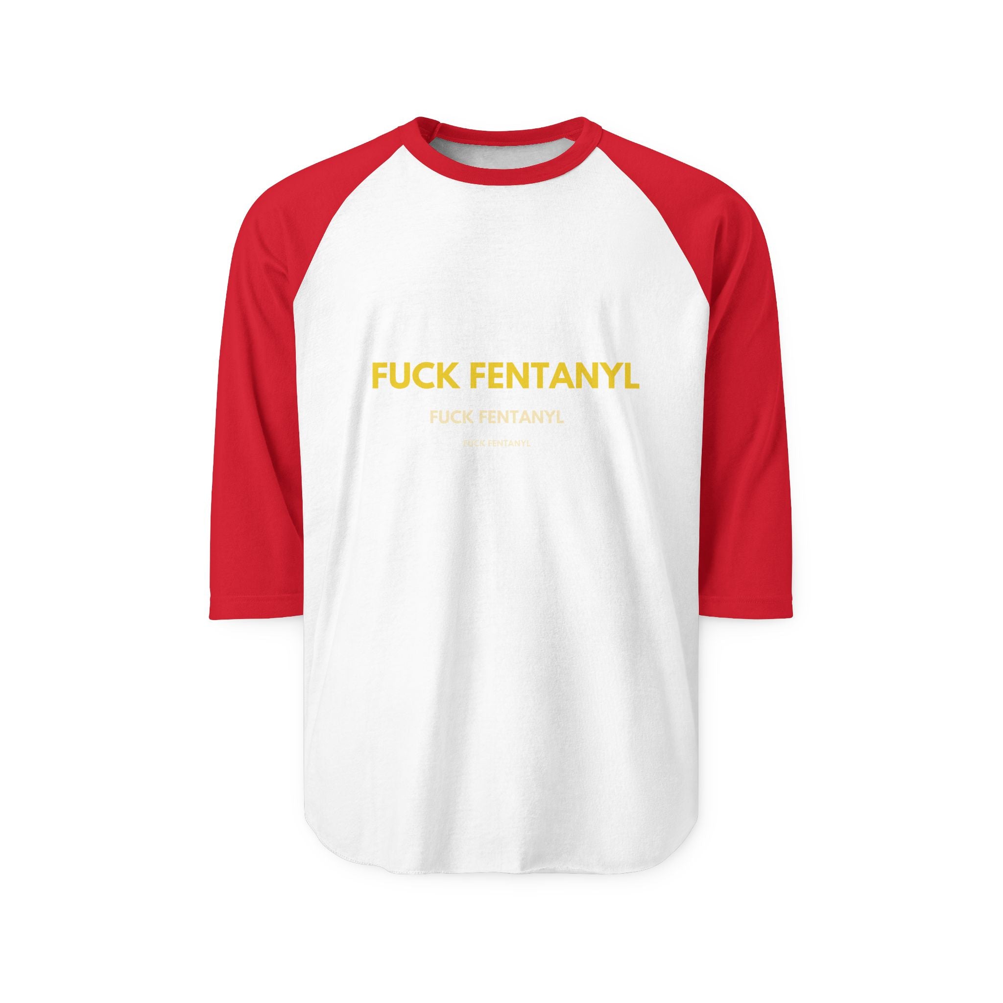 Raglan Shirt — F*ck Fentanyl Bold Awareness Tee