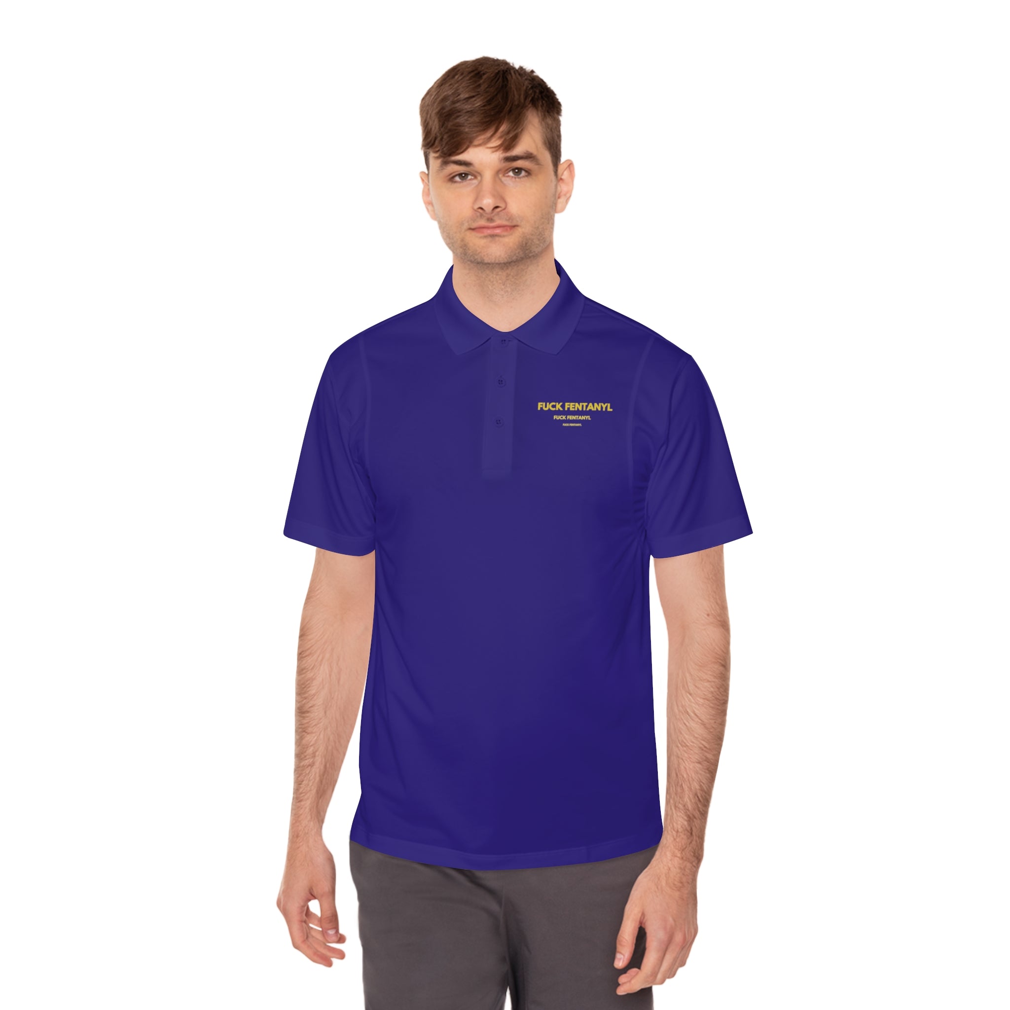 Men's Sport Polo — Minimal 'Peak Potential' Performance Shirt