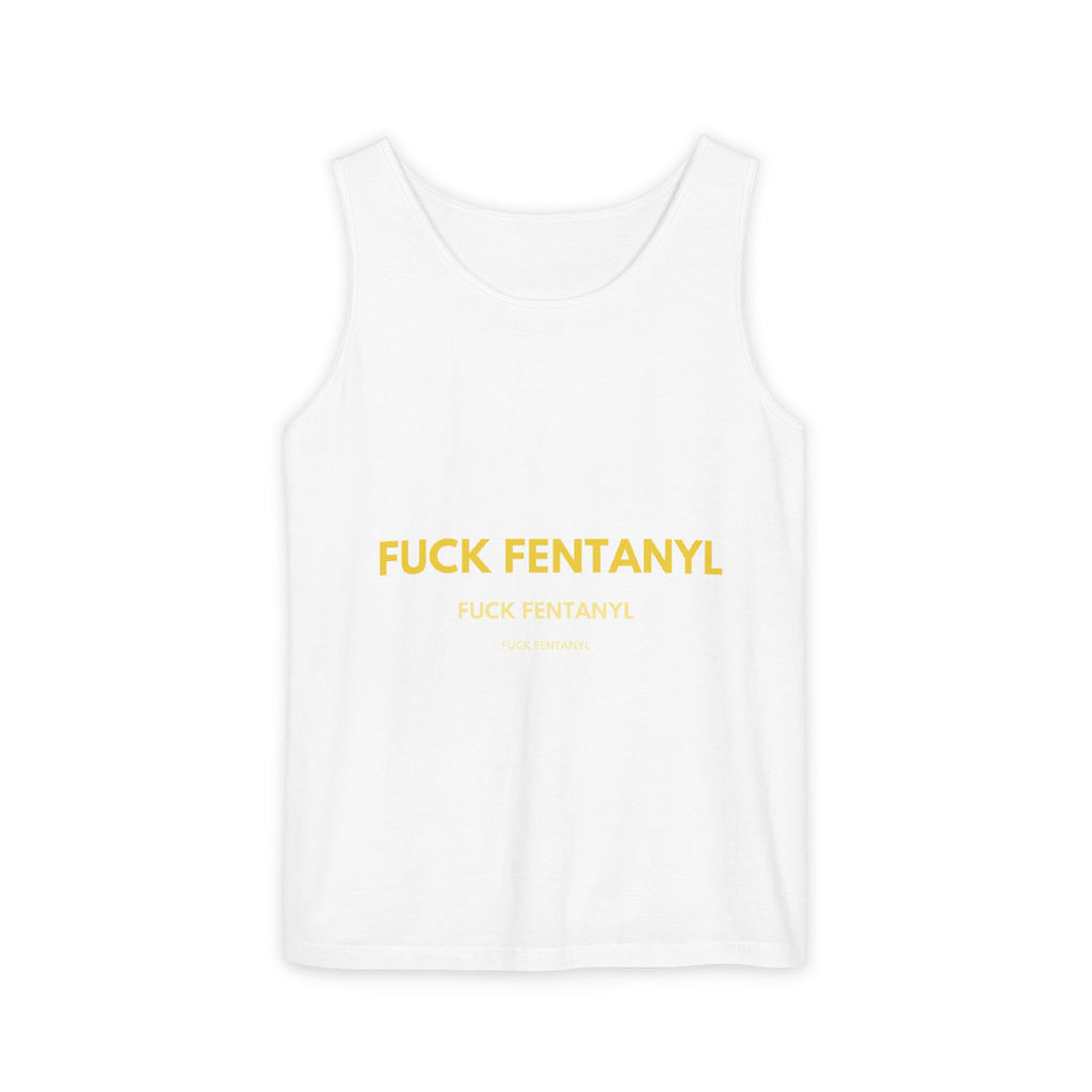 Anti-Fentanyl Tank Top — "FUCK FENTANYL" Graphic Recovery Awareness Tee