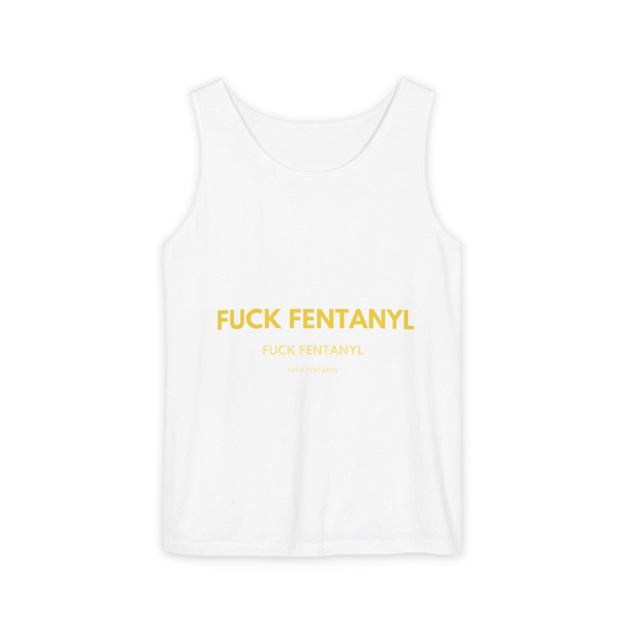Anti-Fentanyl Tank Top — "FUCK FENTANYL" Graphic Recovery Awareness Tee