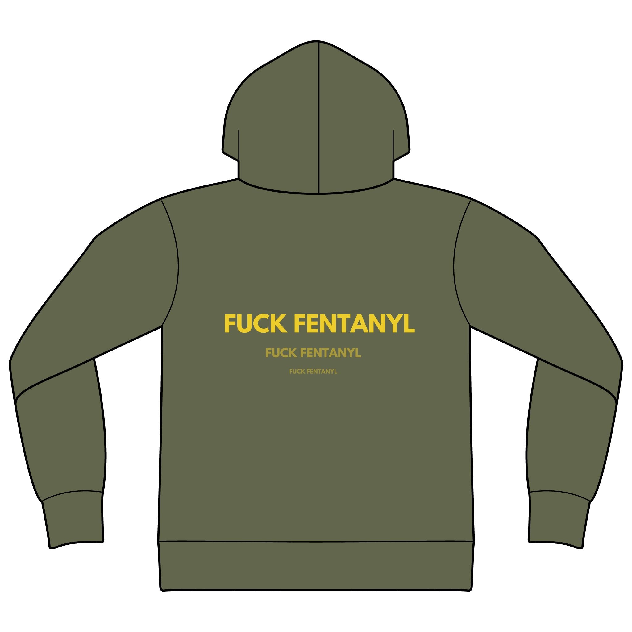 Fuck Fentanyl Hoodie — Anti-Drug Awareness Sponge Fleece Pullover