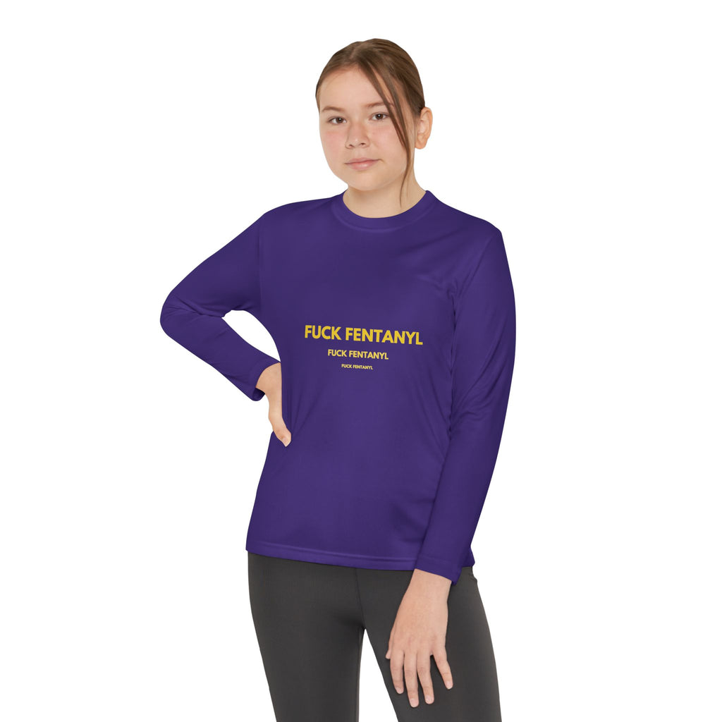 Youth Long Sleeve Tee — "F*** Fentanyl" Awareness Shirt
