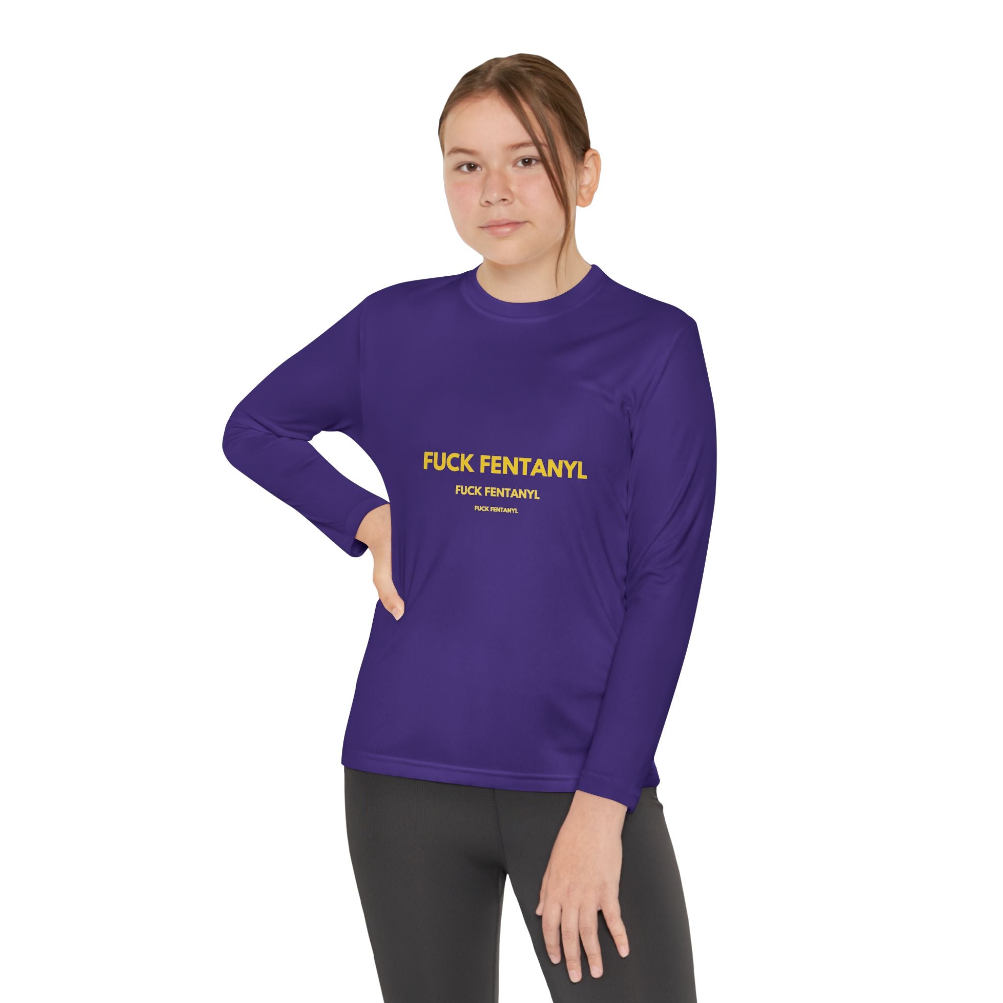 Youth Long Sleeve Tee — "F*** Fentanyl" Awareness Shirt