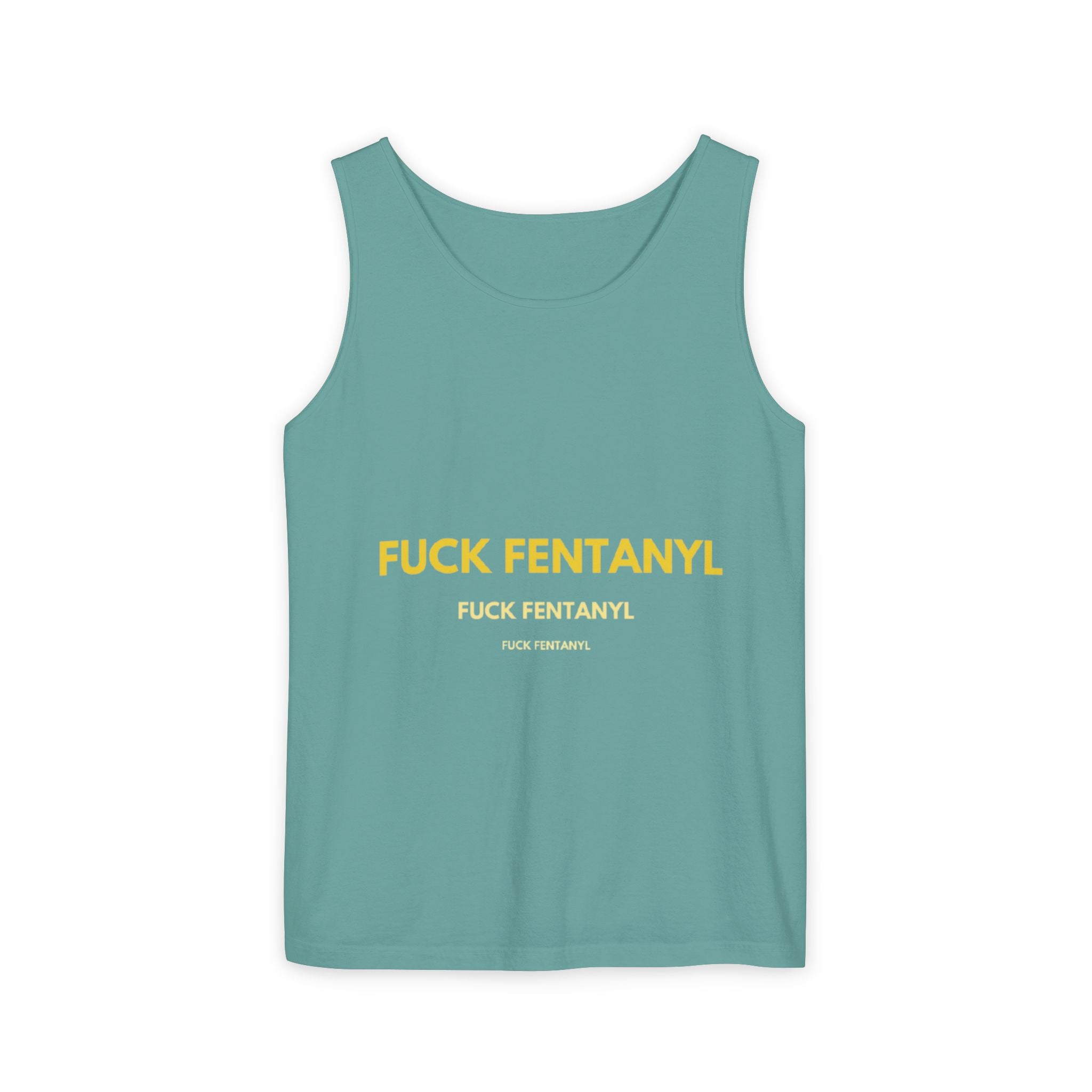 Anti-Fentanyl Tank Top — "FUCK FENTANYL" Graphic Recovery Awareness Tee