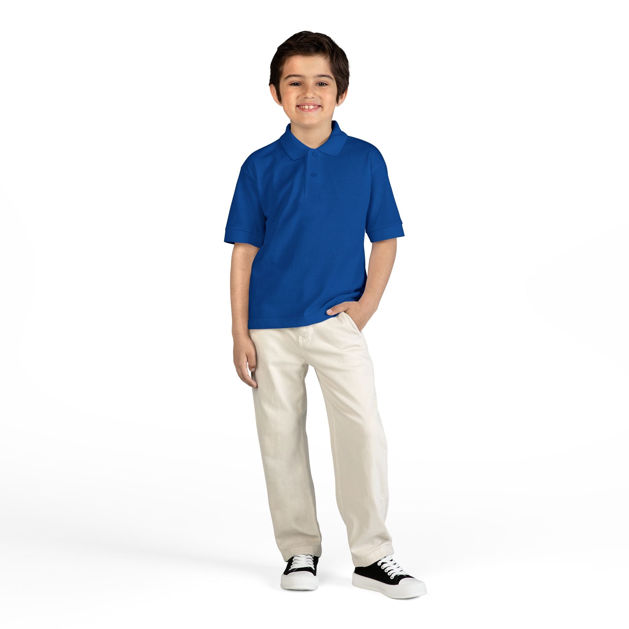 Youth Polo Shirt — “F*ck Fentanyl” Back Awareness Design