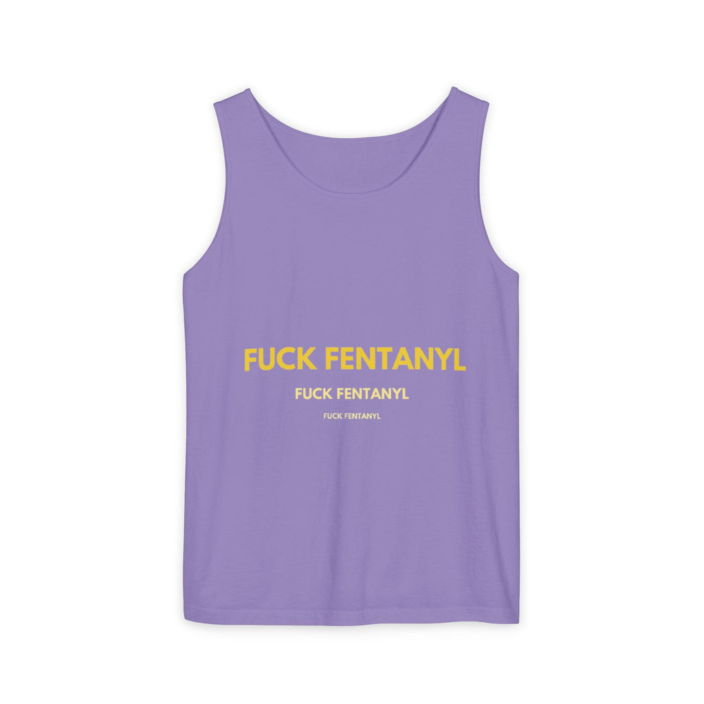 Anti-Fentanyl Tank Top — "FUCK FENTANYL" Graphic Recovery Awareness Tee