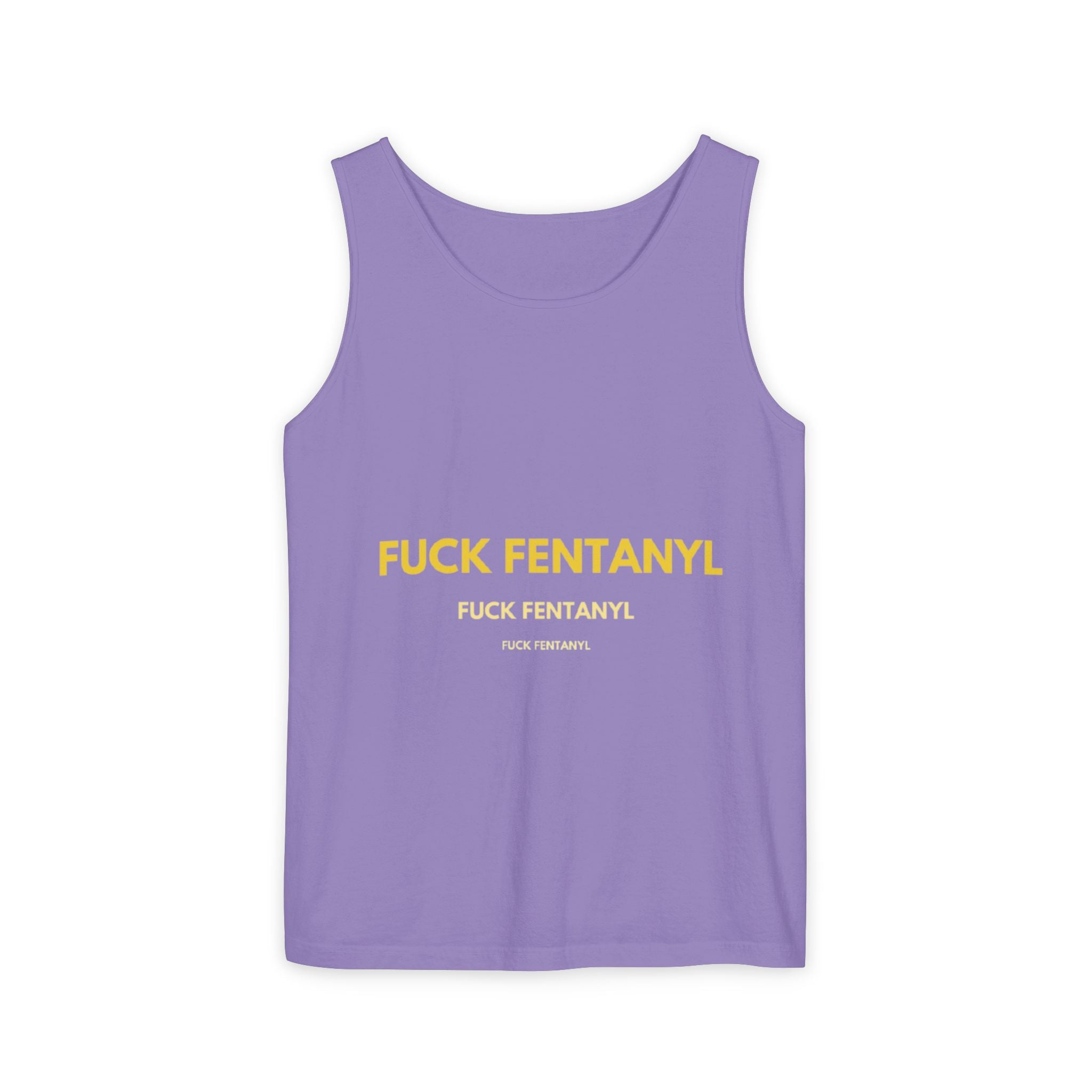 Anti-Fentanyl Tank Top — "FUCK FENTANYL" Graphic Recovery Awareness Tee