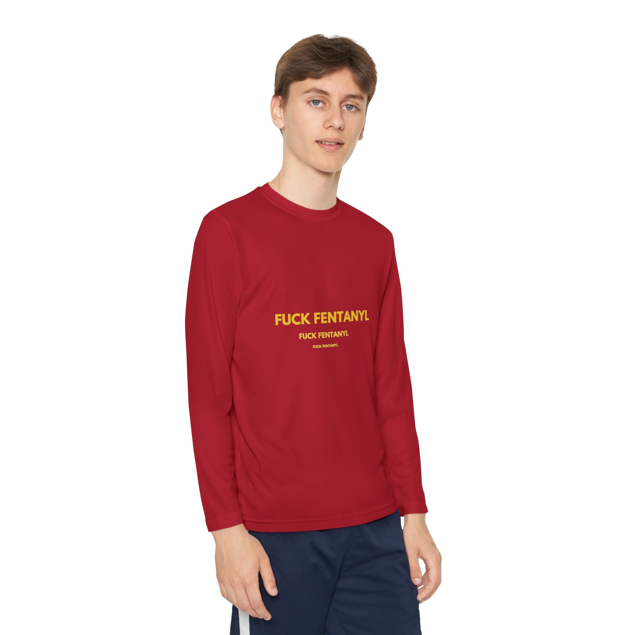 Youth Long Sleeve Tee — “F*** Fentanyl” Awareness Shirt