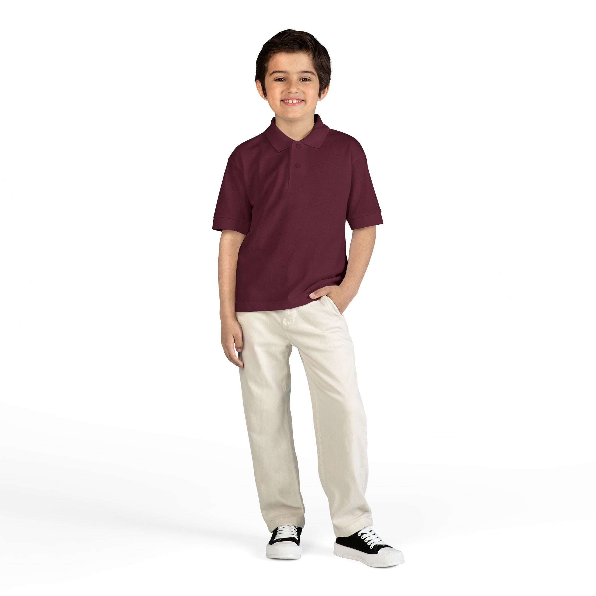 Youth Polo Shirt — “F*ck Fentanyl” Back Awareness Design