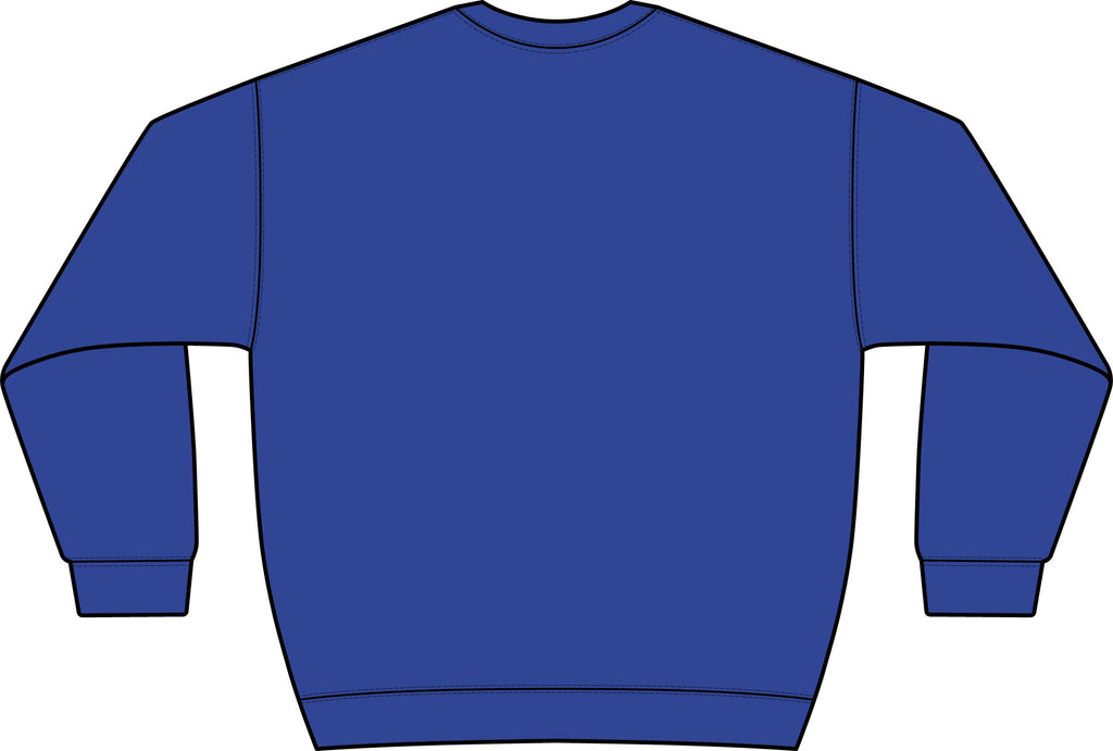 Graphic Crewneck Sweatshirt — “FUCK FENTANYL” Blue Text Awareness Pullover