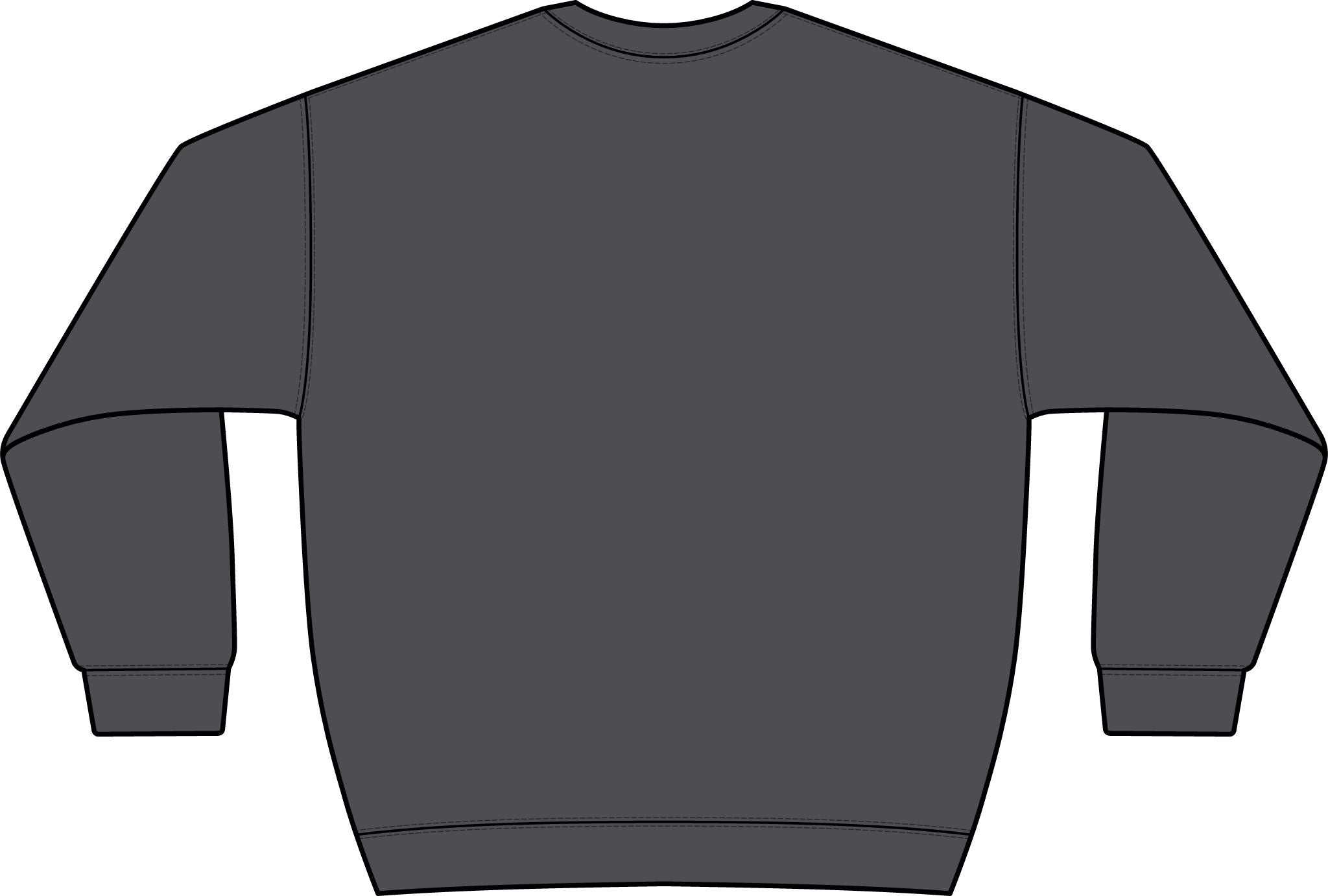 Graphic Crewneck Sweatshirt — “FUCK FENTANYL” Blue Text Awareness Pullover