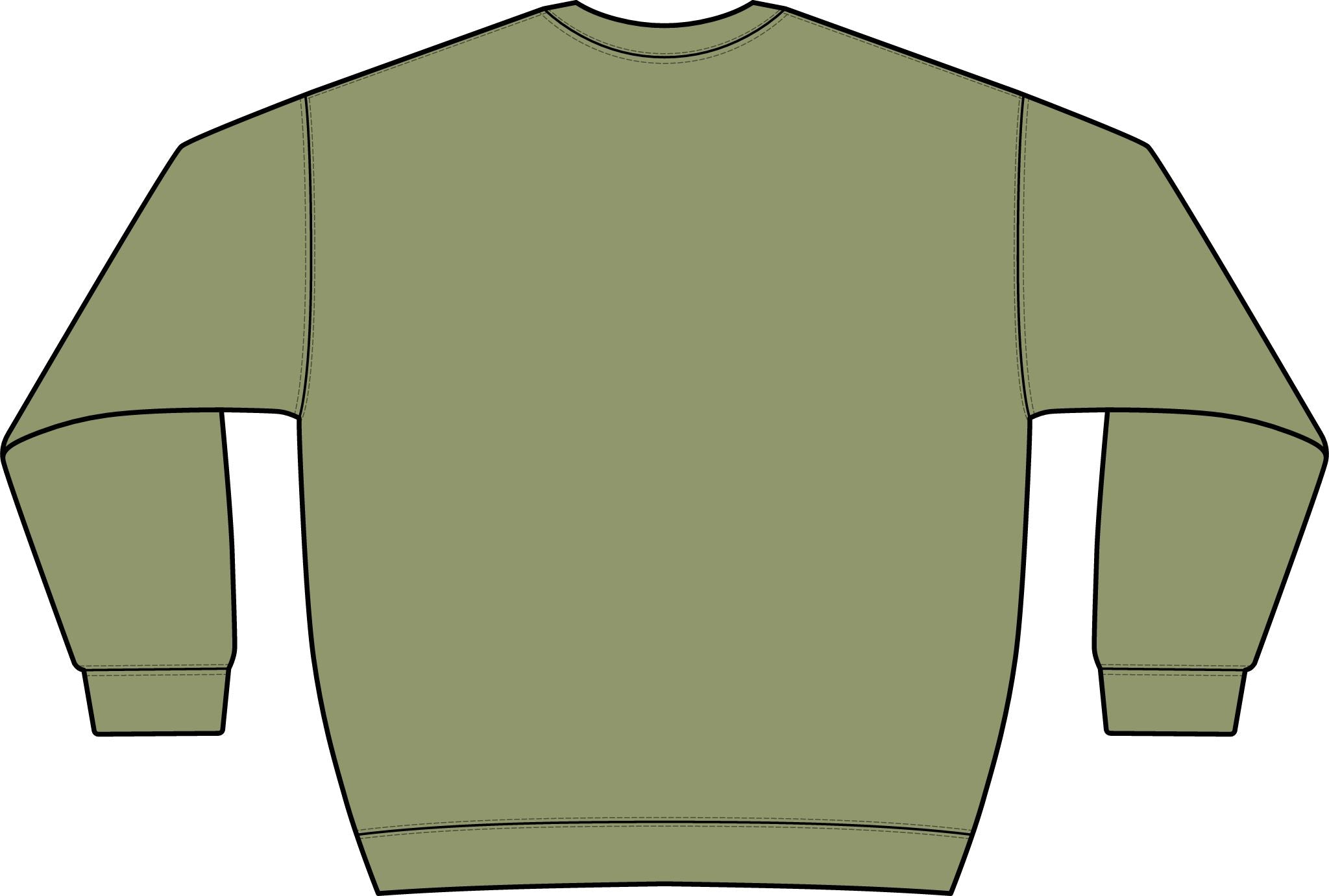Graphic Crewneck Sweatshirt — “FUCK FENTANYL” Blue Text Awareness Pullover