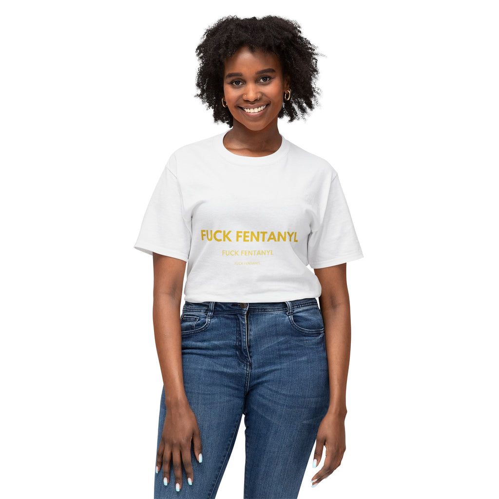 Anti-Fentanyl Protest T-Shirt — “FUCK FENTANYL” Bold Typography Tee
