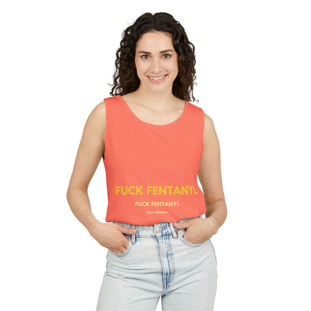 Anti-Fentanyl Tank Top — "FUCK FENTANYL" Graphic Recovery Awareness Tee