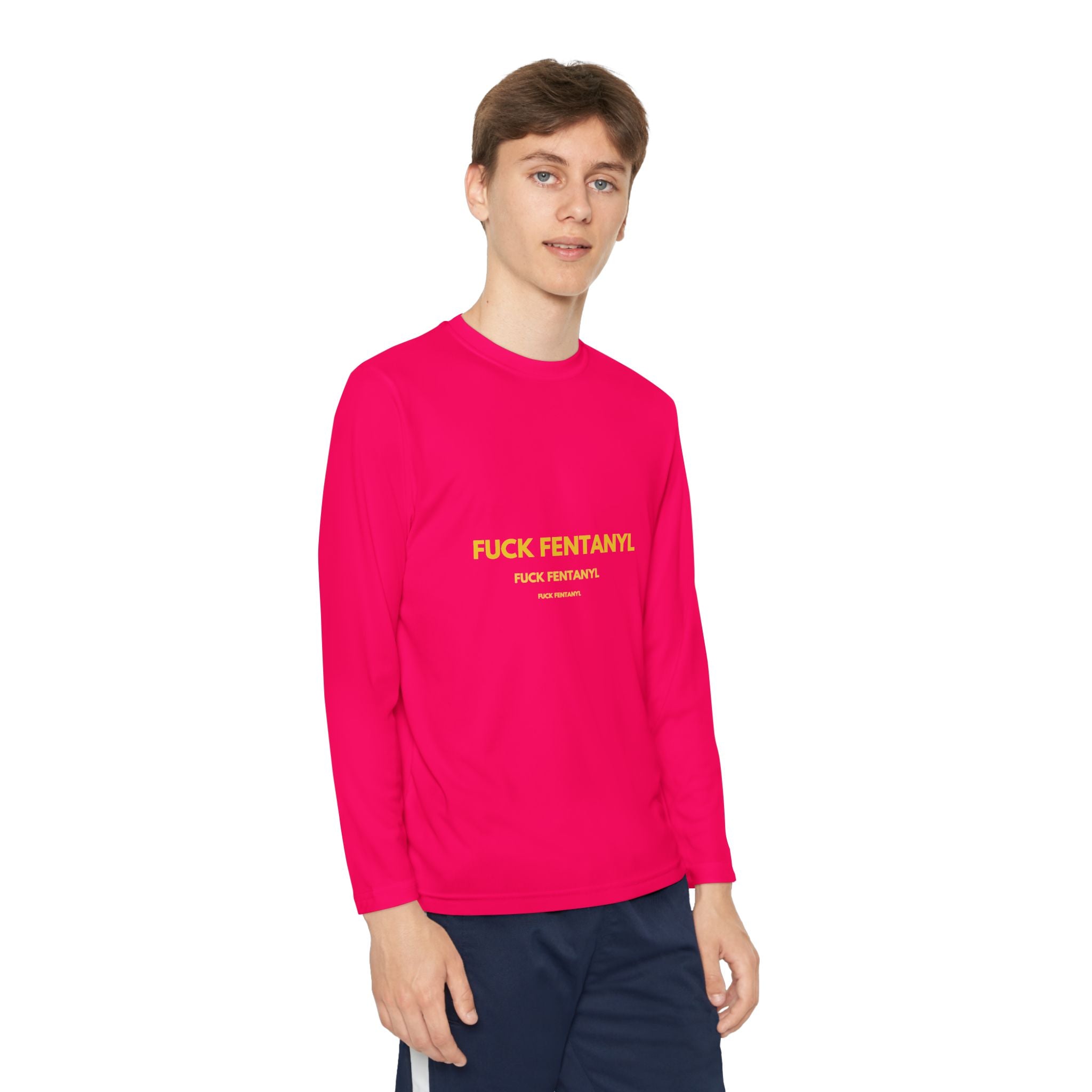 Youth Long Sleeve Tee — “F*** Fentanyl” Awareness Shirt