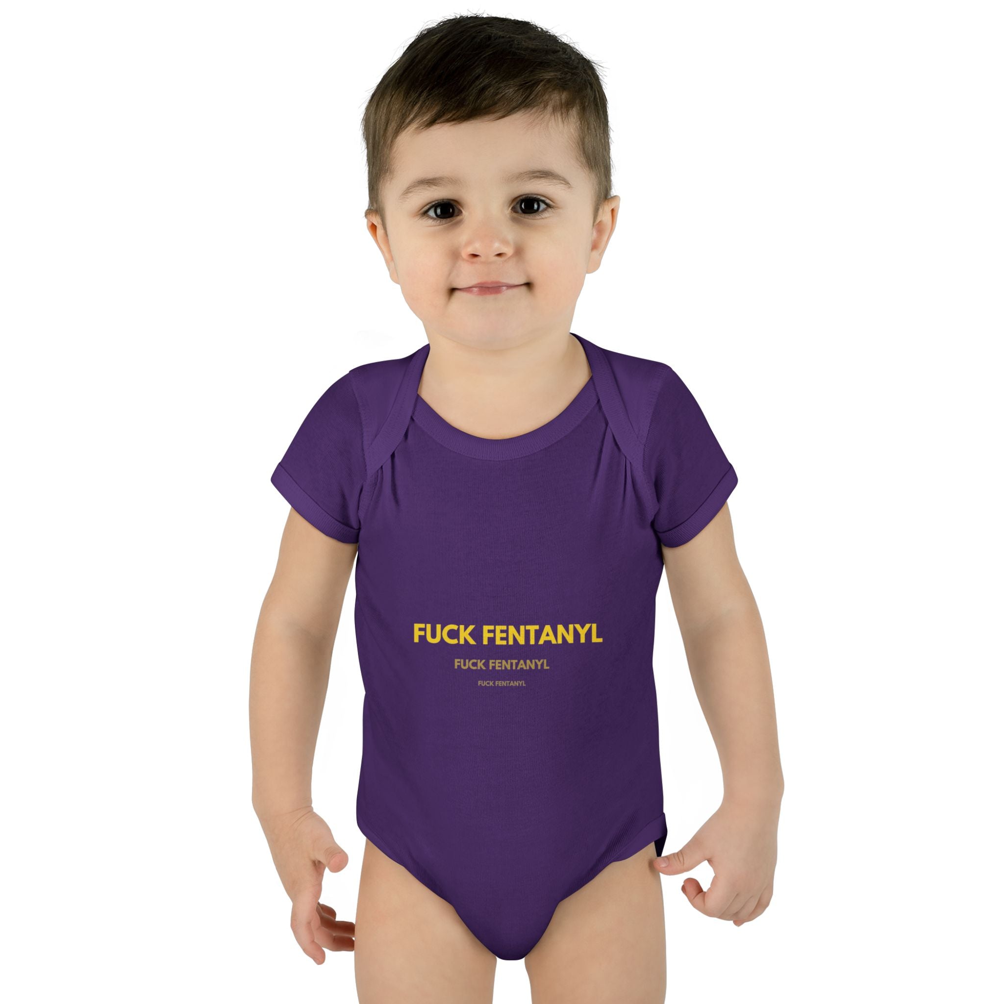 Infant Bodysuit — "F*** Fentanyl" Protest Baby Onesie