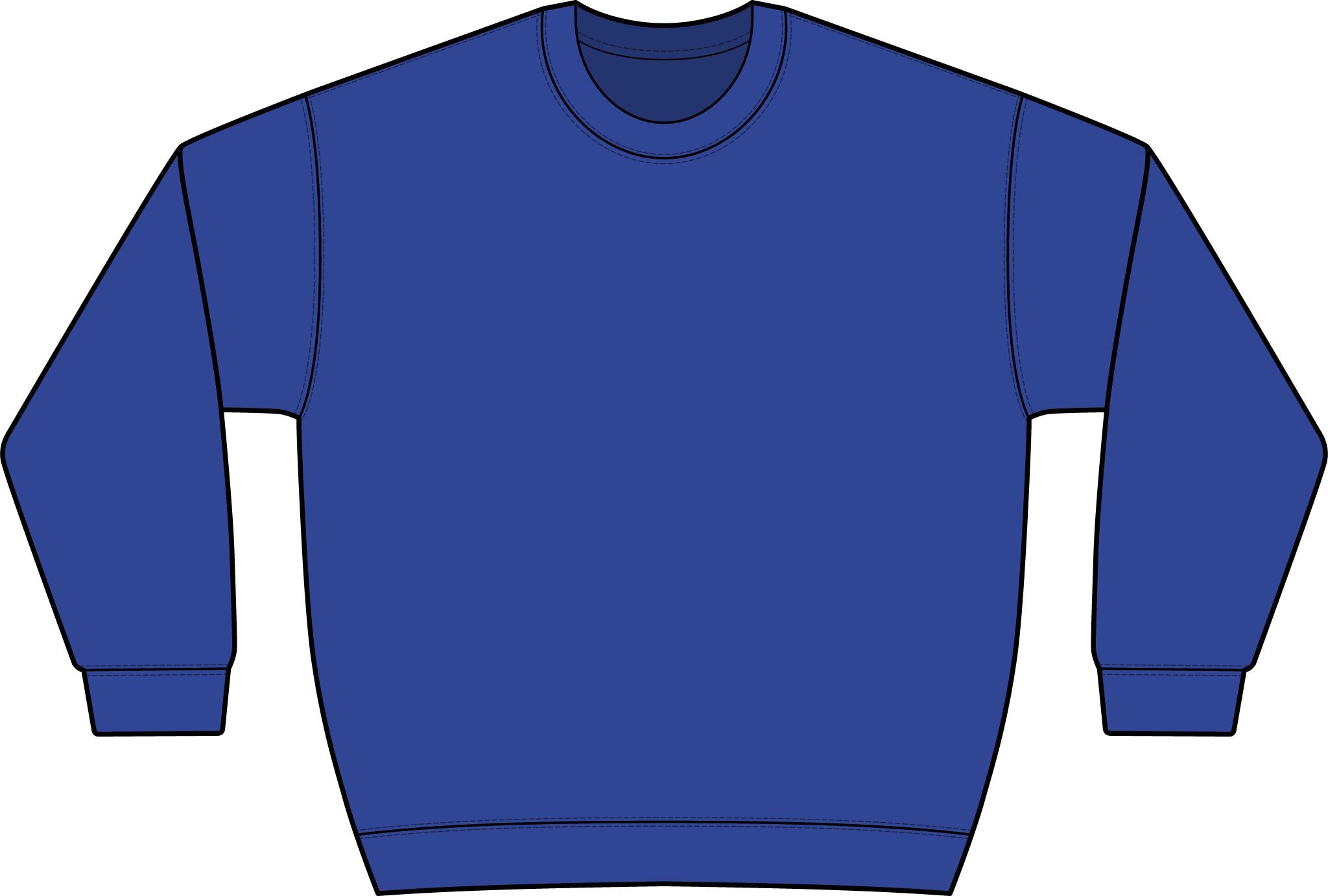 Graphic Crewneck Sweatshirt — “FUCK FENTANYL” Blue Text Awareness Pullover