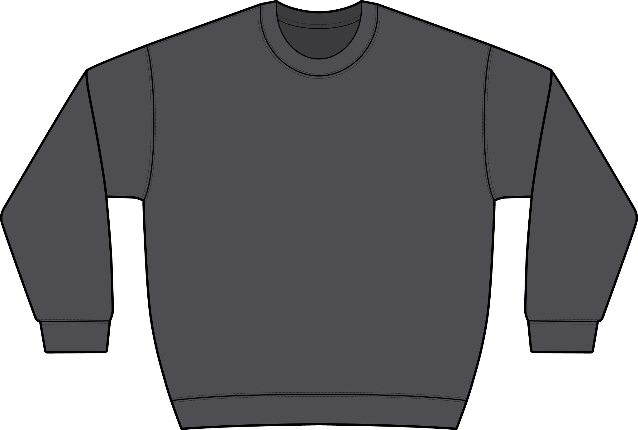 Graphic Crewneck Sweatshirt — “FUCK FENTANYL” Blue Text Awareness Pullover