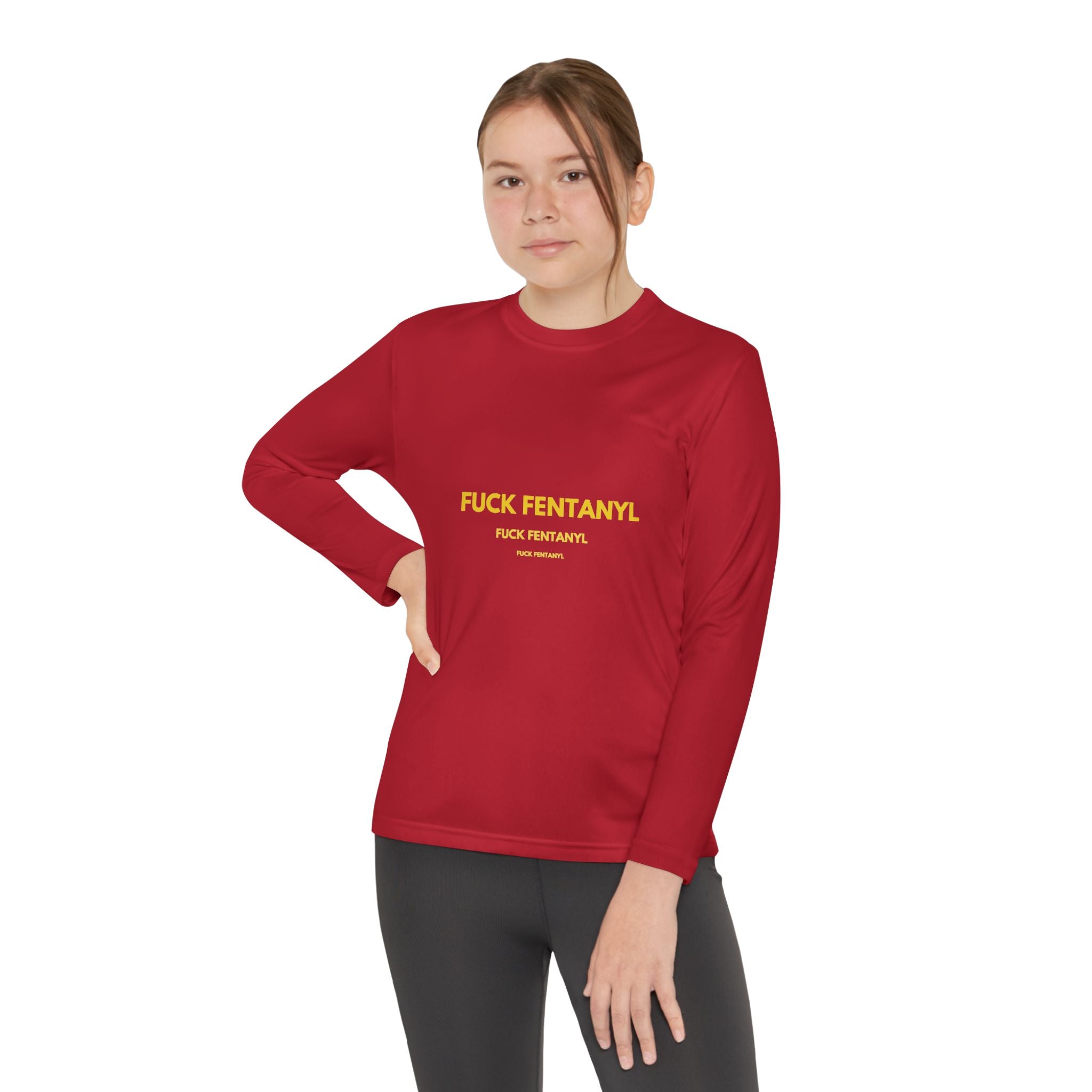 Youth Long Sleeve Tee — "F*** Fentanyl" Awareness Shirt