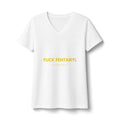 Women's V-Neck Tee - "F**k Fentanyl" Awareness Graphic
