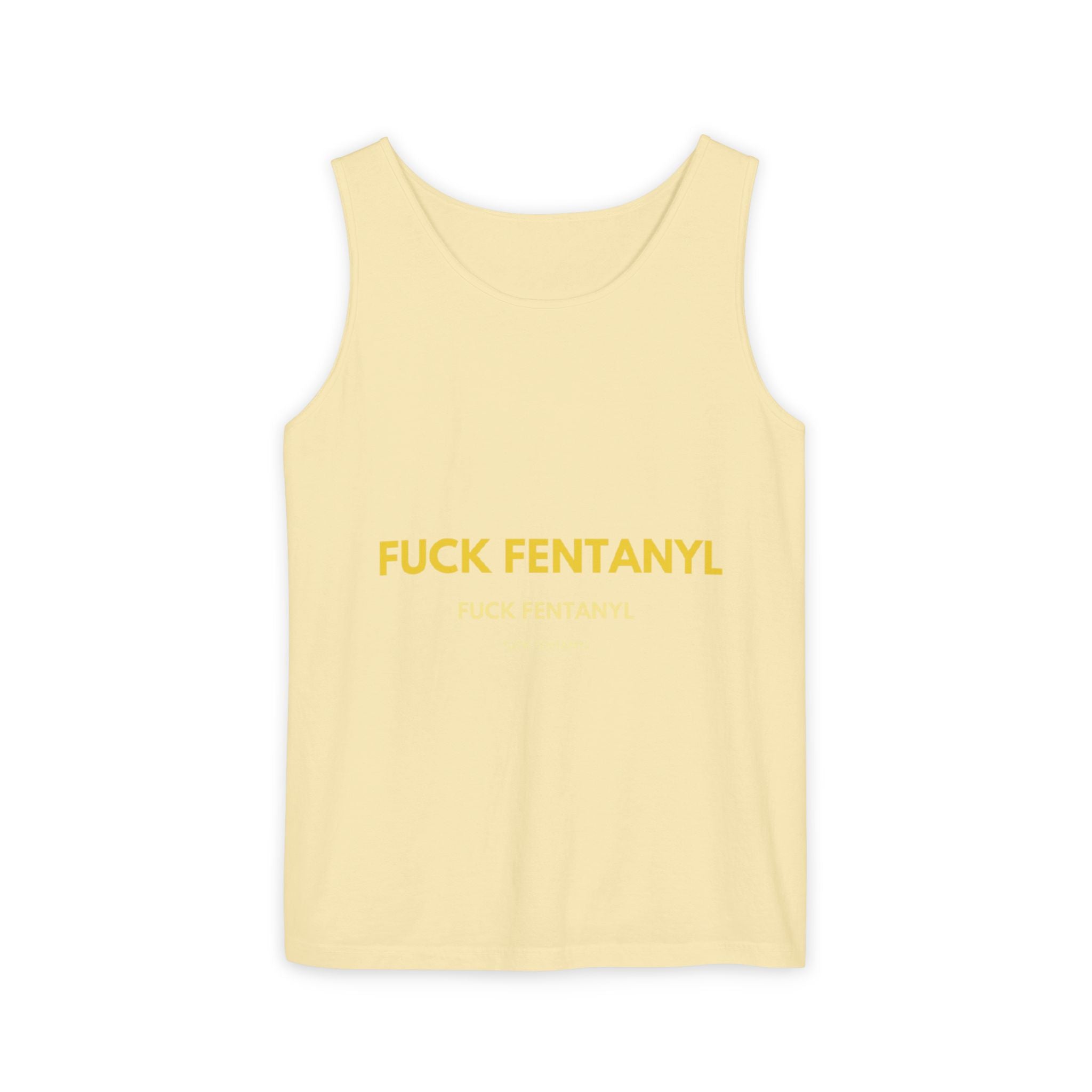 Anti-Fentanyl Tank Top — "FUCK FENTANYL" Graphic Recovery Awareness Tee