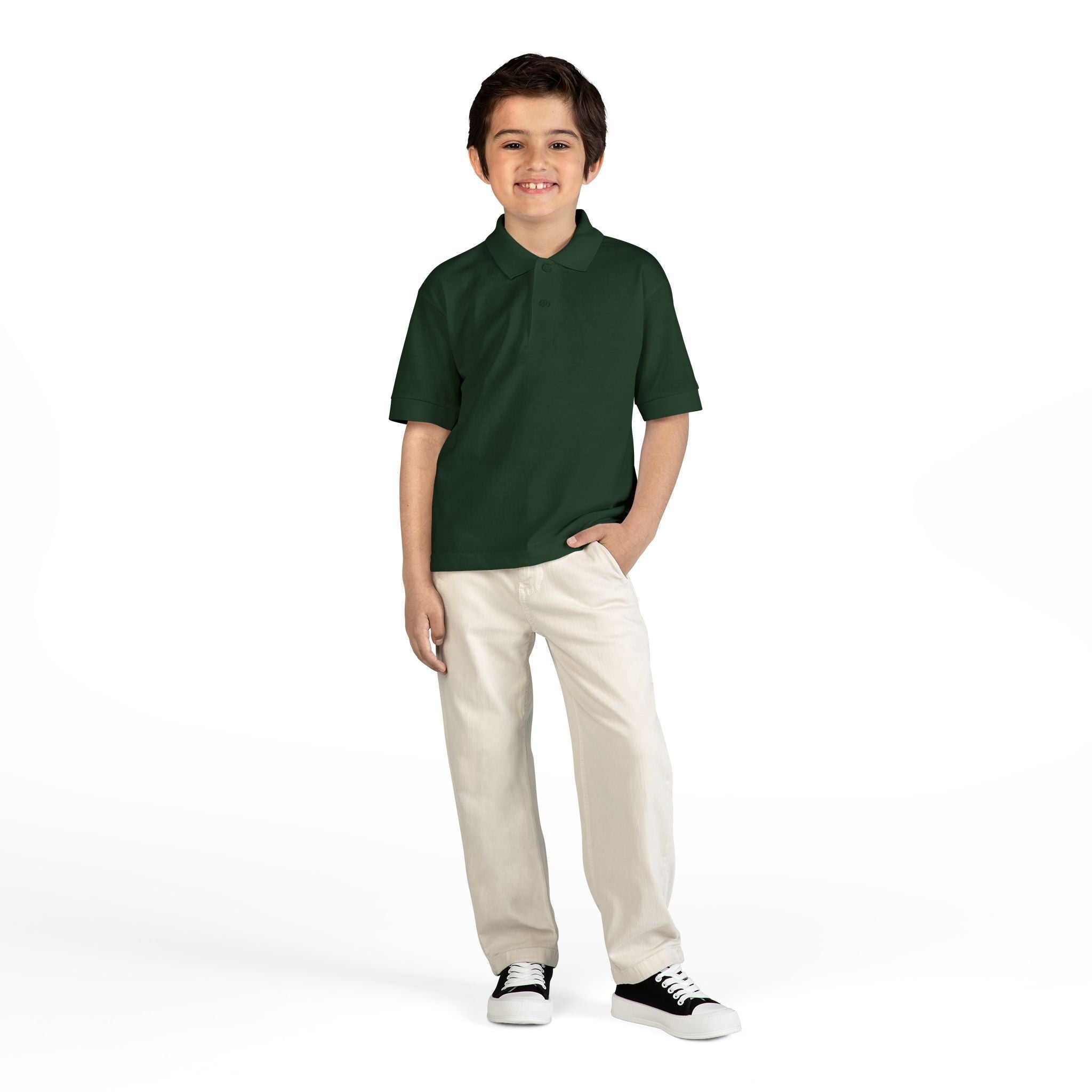 Youth Polo Shirt — “F*ck Fentanyl” Back Awareness Design