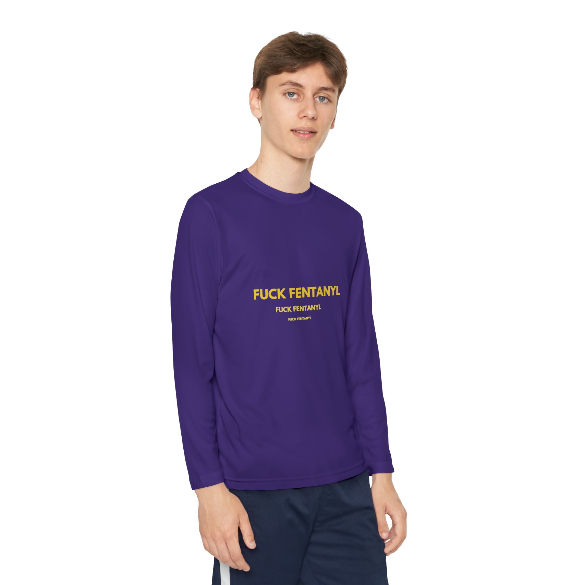 Youth Long Sleeve Tee — "F*** Fentanyl" Awareness Shirt