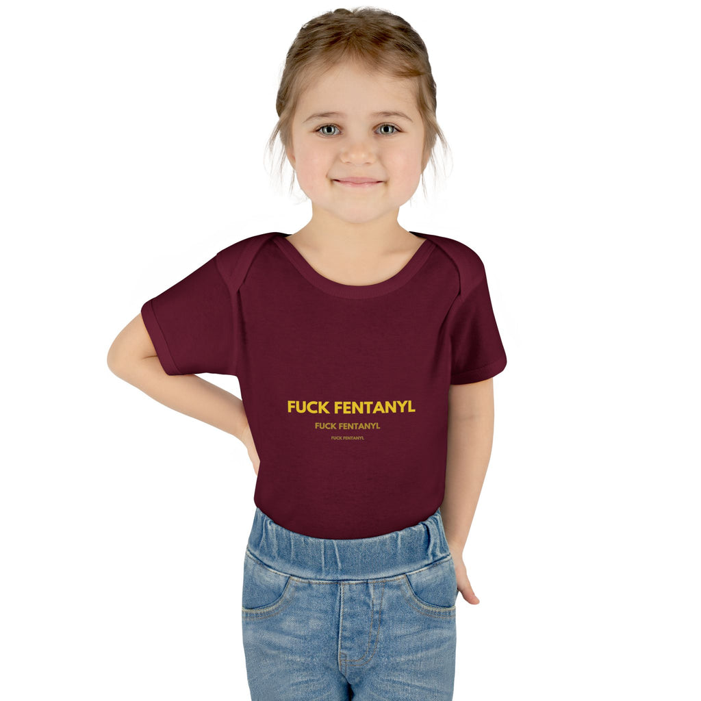 Infant Bodysuit — "F*** Fentanyl" Protest Baby Onesie