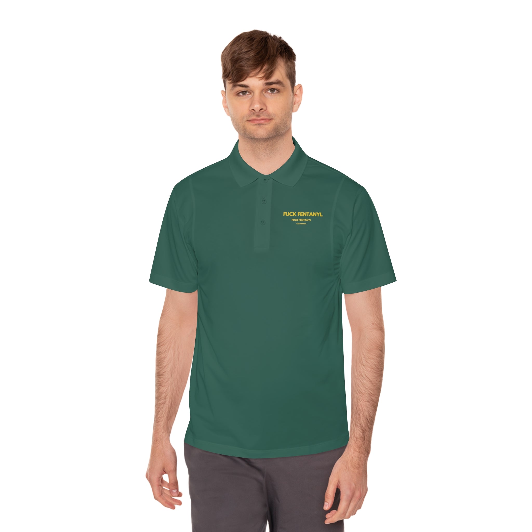 Men's Sport Polo — Minimal 'Peak Potential' Performance Shirt