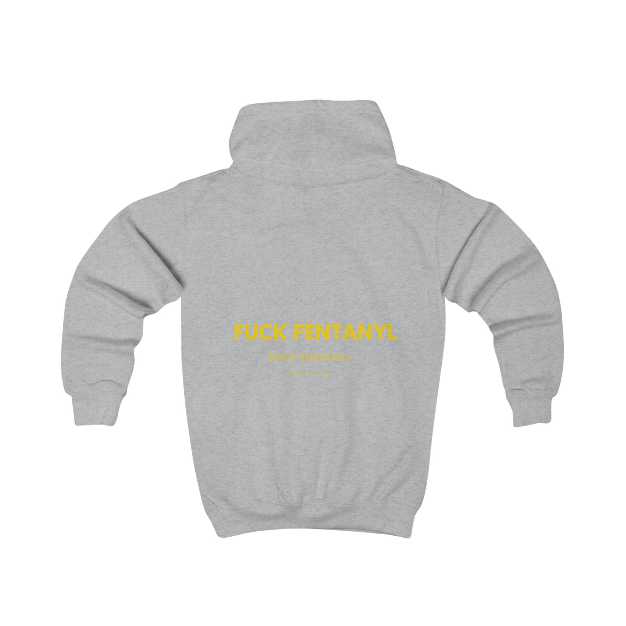 Kids Hoodie - “FUCK FENTANYL” Anti-Drug Awareness Youth Hoodie