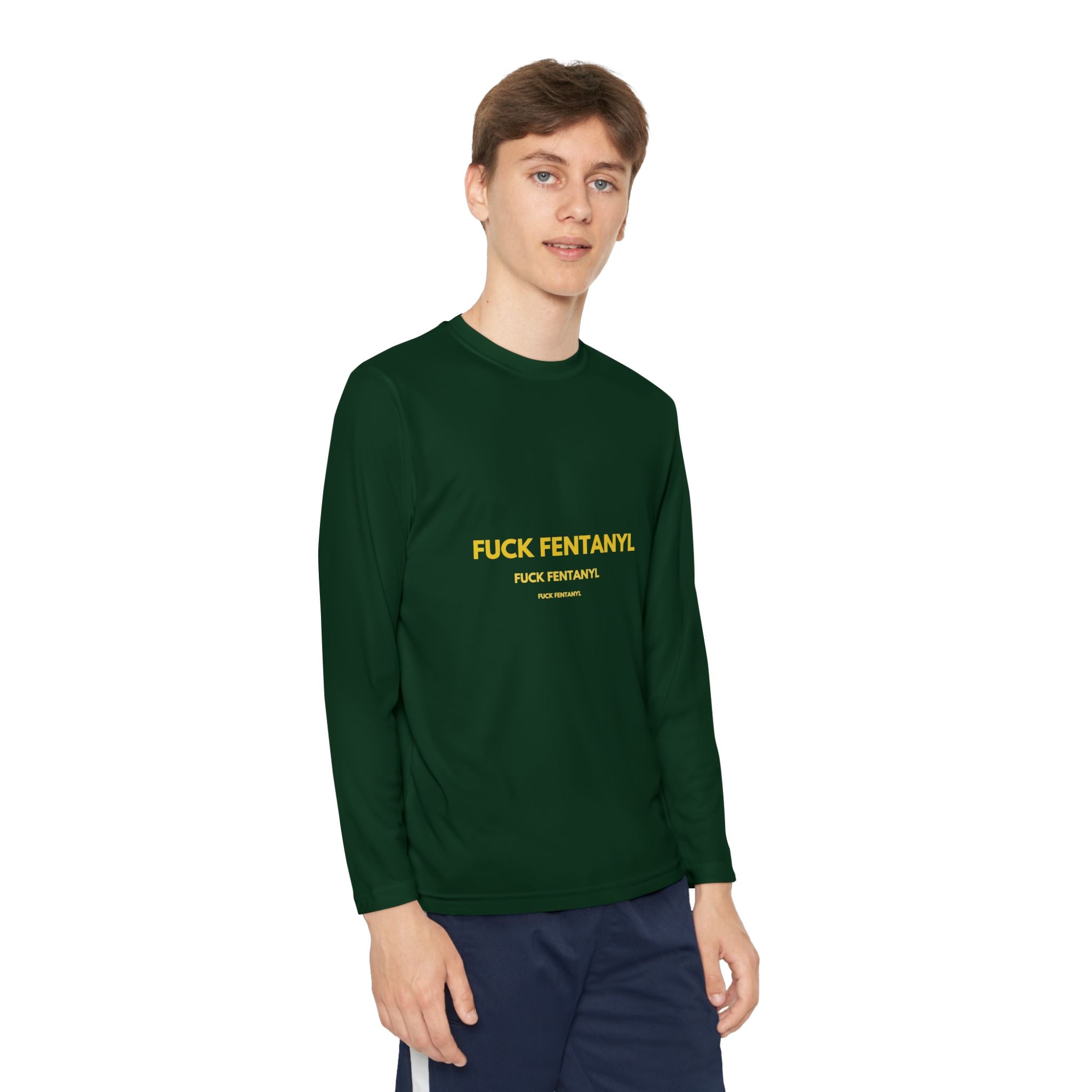 Youth Long Sleeve Tee — "F*** Fentanyl" Awareness Shirt